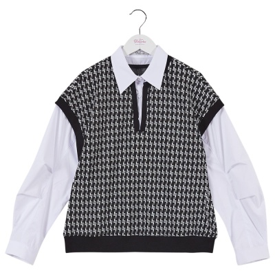 Жилет-обманка школьный Deloras 63966G чёрный 01